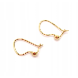 Złote kolczyki mini kulki PR.585 W:0,46gr InterSKLEP