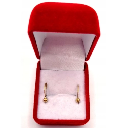 Złote kolczyki mini kulki PR.585 W:0,46gr InterSKLEP