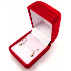 Złote kolczyki mini kulki PR.585 W:0,46gr InterSKLEP