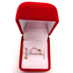 Złote kolczyki mini kulki PR.585 W:0,46gr InterSKLEP