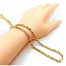 Złoty łańcuszek Królewski Szer.4mm Pr.585 W:10,40gr Dł:57cm