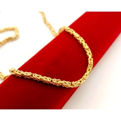 Złoty łańcuszek Królewski Szer.4mm Pr.585 W:10,40gr Dł:57cm