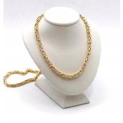 Złoty łańcuszek Królewski Szer.4mm Pr.585 W:10,40gr Dł:57cm