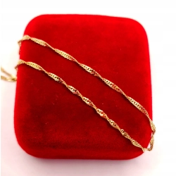 Złoty łańcuszek Singapur NOWY PR.333 W:1,52gr Dł.50,5cm InterSKLEP