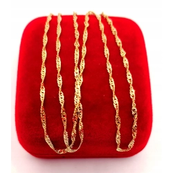 Złoty łańcuszek Singapur NOWY PR.333 W:1,52gr Dł.50,5cm InterSKLEP