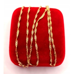 Złoty łańcuszek Singapur NOWY PR.333 W:1,52gr Dł.50,5cm InterSKLEP