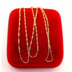 Złoty łańcuszek Singapur PR.585 W:0,83gr Dł.41cm InterSKLEP