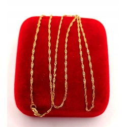 Złoty łańcuszek Singapur PR.585 W:0,83gr Dł.41cm InterSKLEP