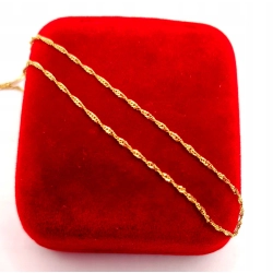 Złoty łańcuszek Singapur PR.585 W:0,83gr Dł.41cm InterSKLEP