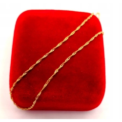 Złoty łańcuszek Singapur PR.585 W:0,83gr Dł.41cm InterSKLEP