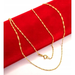 Złoty łańcuszek Singapur PR.585 W:0,83gr Dł.41cm InterSKLEP