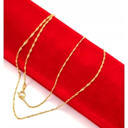 Złoty łańcuszek Singapur PR.585 W:0,83gr Dł.41cm InterSKLEP