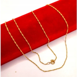 Złoty łańcuszek SINGAPUR pr.585 w:1,14gr Dł.48,5cm InterSKLEP
