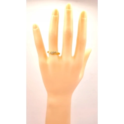 Złoty pierścionek z Cyrkoniami PR.585 W:1,73gr R.16 InterSKLEP