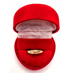 Złoty pierścionek z Cyrkoniami PR.585 W:1,73gr R.16 InterSKLEP