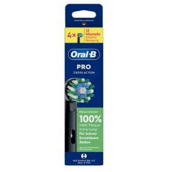 Końcówki do szczoteczki Oral-B Cross Action Black czarne EB50 - 4 sztuki