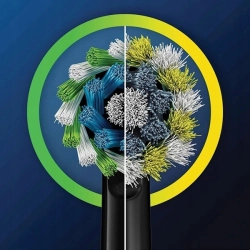 Końcówki do szczoteczki Oral-B Cross Action Black czarne EB50 - 4 sztuki