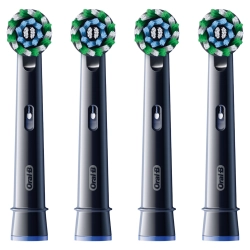 Końcówki do szczoteczki Oral-B Cross Action Black czarne EB50 - 4 sztuki