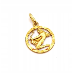 Złota zawieszka znak zodiaku Strzelec PR.585 W:1,94gr InterSKLEP