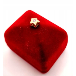Złota zawieszka charms z cyrkonią Gwiazdka PR.585 W:0,95gr InterSKLEP