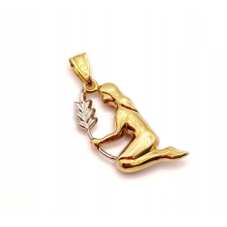 Złota zawieszka znak zodiaku Panna NOWA PR.333 W:1,15gr InterSKLEP