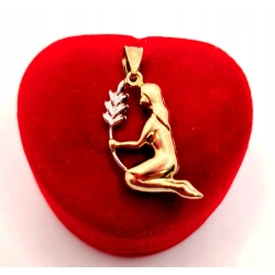 Złota zawieszka znak zodiaku Panna NOWA PR.333 W:1,15gr InterSKLEP
