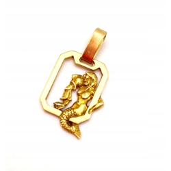 Złota zawieszka znak zodiaku Wodnik PR.585 W:1,60gr InterSKLEP
