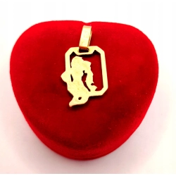 Złota zawieszka znak zodiaku Wodnik PR.585 W:1,60gr InterSKLEP
