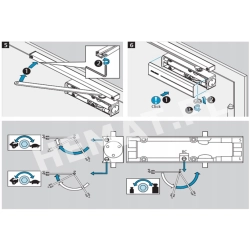 Samozamykacz Assa Abloy drzwi do 95 cm maksymalna waga 60 kg czarny