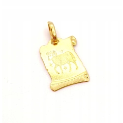 Złota zawieszka znak zodiaku Baran PR.585 W:0,71gr InterSKLEP