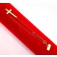 Złota bransoletka Celebrytka krzyżyk PR.585 W:0,56gr Dł.16-18cm InterSKLEP