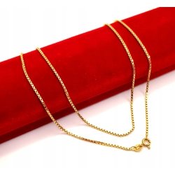 Złoty łańcuszek Kostka PR.750 W:5,55gr Dł.51cm InterSKLEP