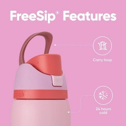 Owala FreeSip izolowana butelka ze słomką 710 ml stal nierdzewna róż OPIS