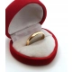 Złota obrączka szer.3,5mm Pr.585 W:2,59gr Roz.17