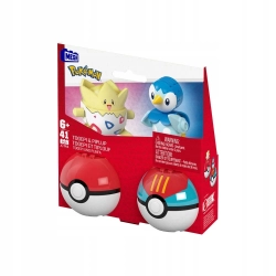 Mega Pokemon Pokeball Togepi i Piplup Zestaw Klocków JCT44