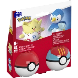 Mega Pokemon Pokeball Togepi i Piplup Zestaw Klocków JCT44