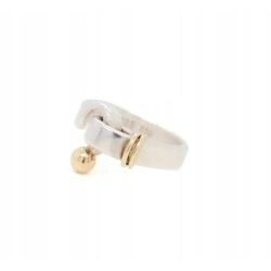 PIERŚCIONEK TIFFANY & CO. STERLING SILVER & 18K GOLD HOOK & LOOP R.12