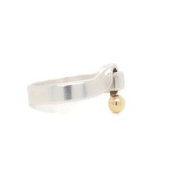 PIERŚCIONEK TIFFANY & CO. STERLING SILVER & 18K GOLD HOOK & LOOP R.12