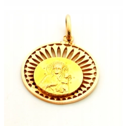 Złota zawieszka Medalik WARMET PR.585 W:4,28gr InterSKLEP