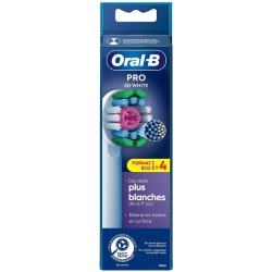 Oral-B Pro 3D White końcówki do szczoteczek elektrycznych 4 sztuki oryginał