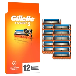 GILLETTE FUSION 5 WKŁADY NOŻYKI DO MASZYNKI DO GOLENIA 12 SZTUK