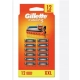 GILLETTE FUSION 5 WKŁADY NOŻYKI DO MASZYNKI DO GOLENIA 12 SZTUK