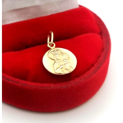 Złoty medalik z Maryją Matka Boska Częstochowska Pr.585 W:0,96gr