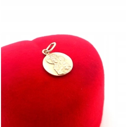 Złoty medalik z Maryją Matka Boska Częstochowska Pr.585 W:1,05gr