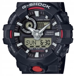 Zegarek męski Casio analogowo-cyfrowy GA-700-1AER sportowy 200 m