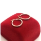 Złote kolczyki koła kółka Bicolor Śred.1,7cm Pr.585 W:1,69gr