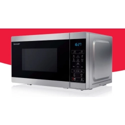 Kuchenka mikrofalowa SHARP YC-MS02E-S 800W 25.5 cm 20L Srebrny