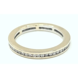 Złota obrączka 750 z diamentami 0,8 ct 4,37g