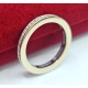 Złota obrączka 750 z diamentami 0,8 ct 4,37g