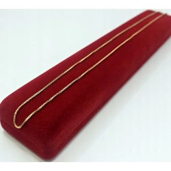 Złoty łańcuszek 585 kostka 2,91g długość 45 cm